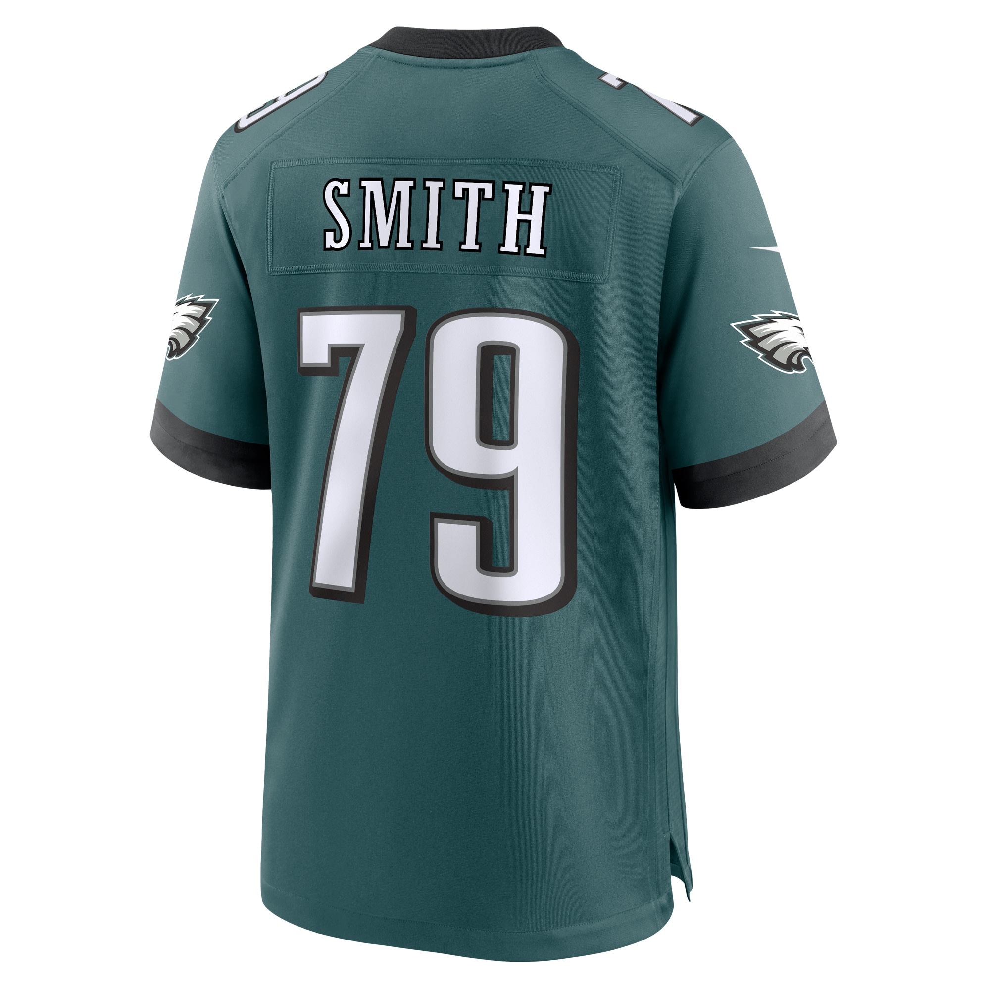 Men's Philadelphia Eagles Lecitus Smith Midnight Green Game Jersey