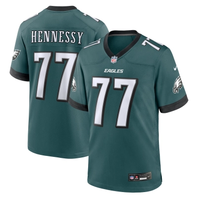 Men's Philadelphia Eagles Matt Hennessy Midnight Green Game Jersey 01