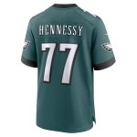 Men's Philadelphia Eagles Matt Hennessy Midnight Green Game Jersey