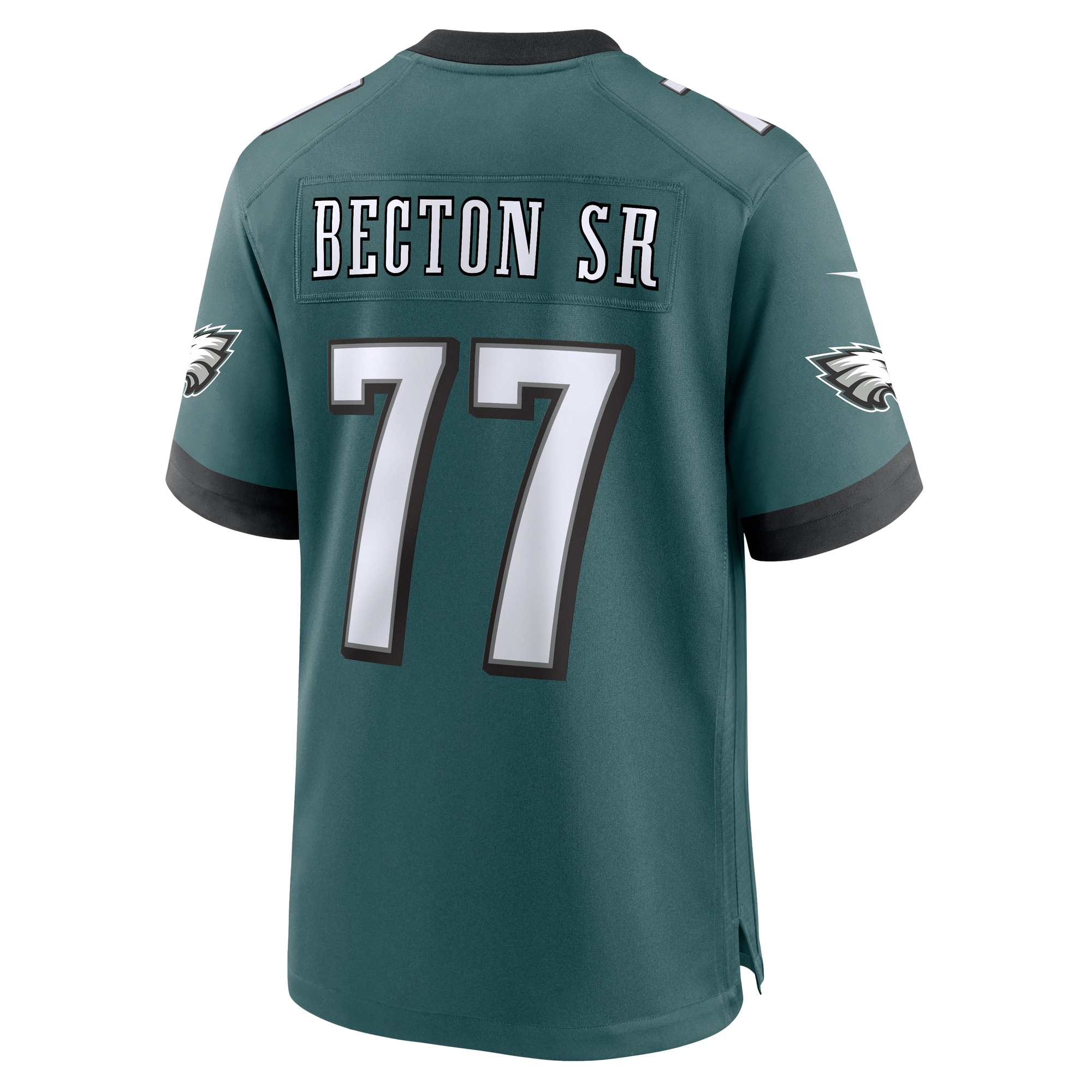 Men's Philadelphia Eagles Mekhi Becton Sr.  Midnight Green Game Jersey