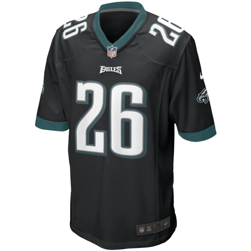 Men's Philadelphia Eagles Miles Sanders Black Game Jersey