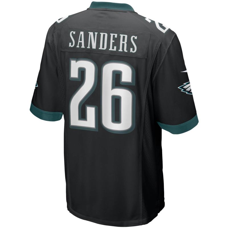 Men's Philadelphia Eagles Miles Sanders Black Game Jersey