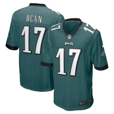 Men's Philadelphia Eagles Nakobe Dean Green Player Game Jersey 01