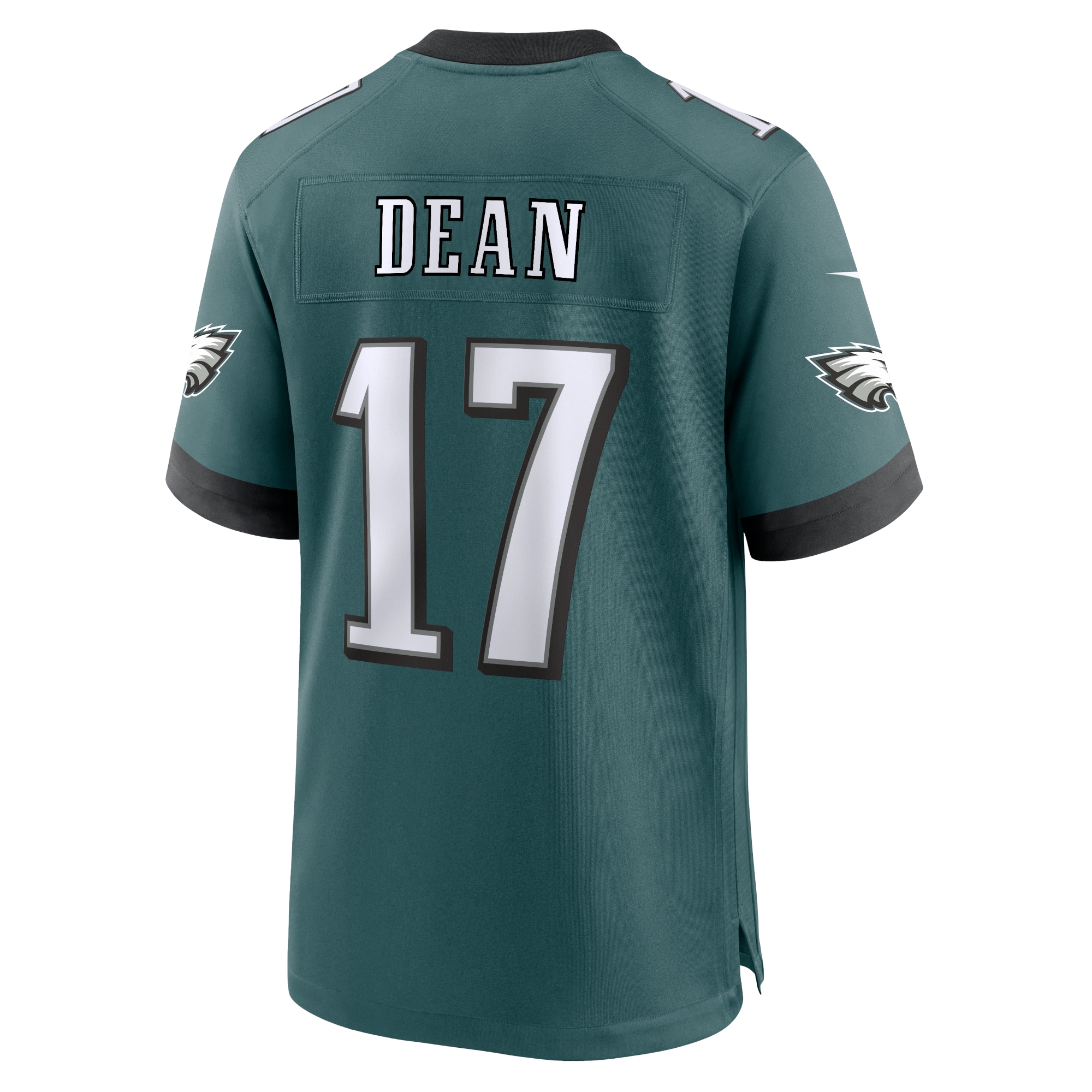 Men's Philadelphia Eagles Nakobe Dean Midnight Green Team Game Jersey