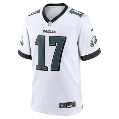 Men's Philadelphia Eagles Nakobe Dean White White Game Jersey 02
