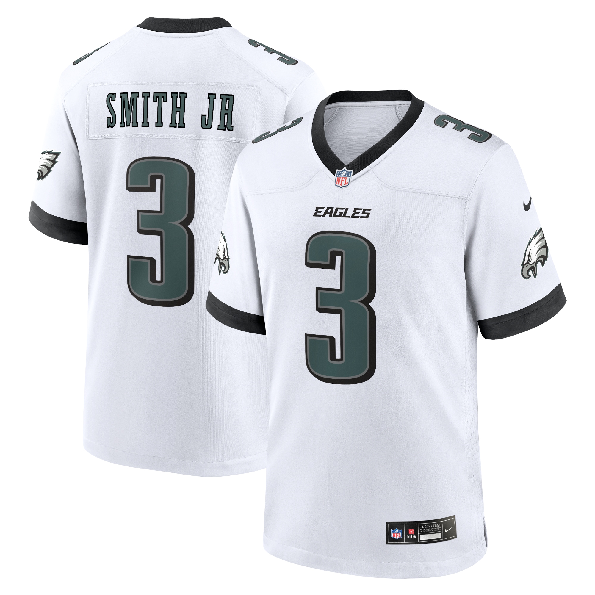 Men's Philadelphia Eagles Nolan Smith White White Game Jersey