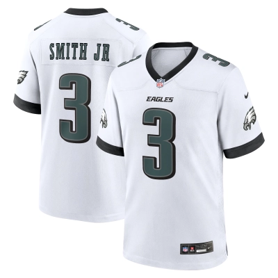 Men's Philadelphia Eagles Nolan Smith White White Game Jersey 01
