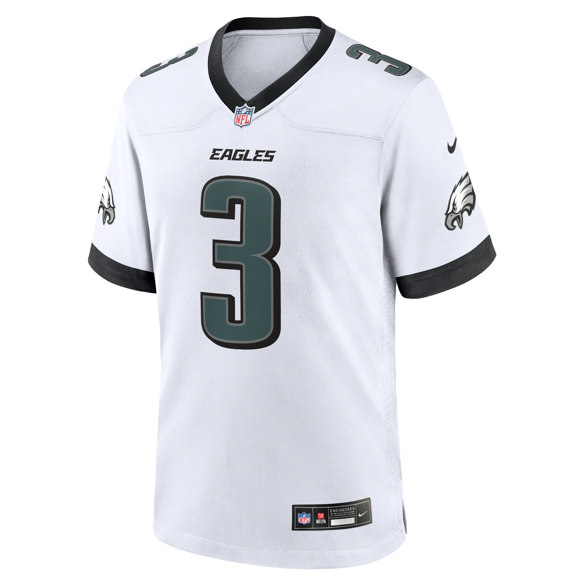 Men's Philadelphia Eagles Nolan Smith White White Game Jersey
