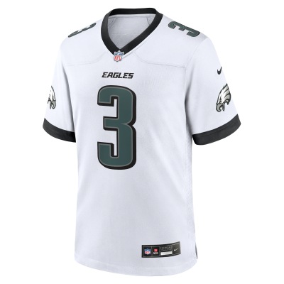 Men's Philadelphia Eagles Nolan Smith White White Game Jersey 02