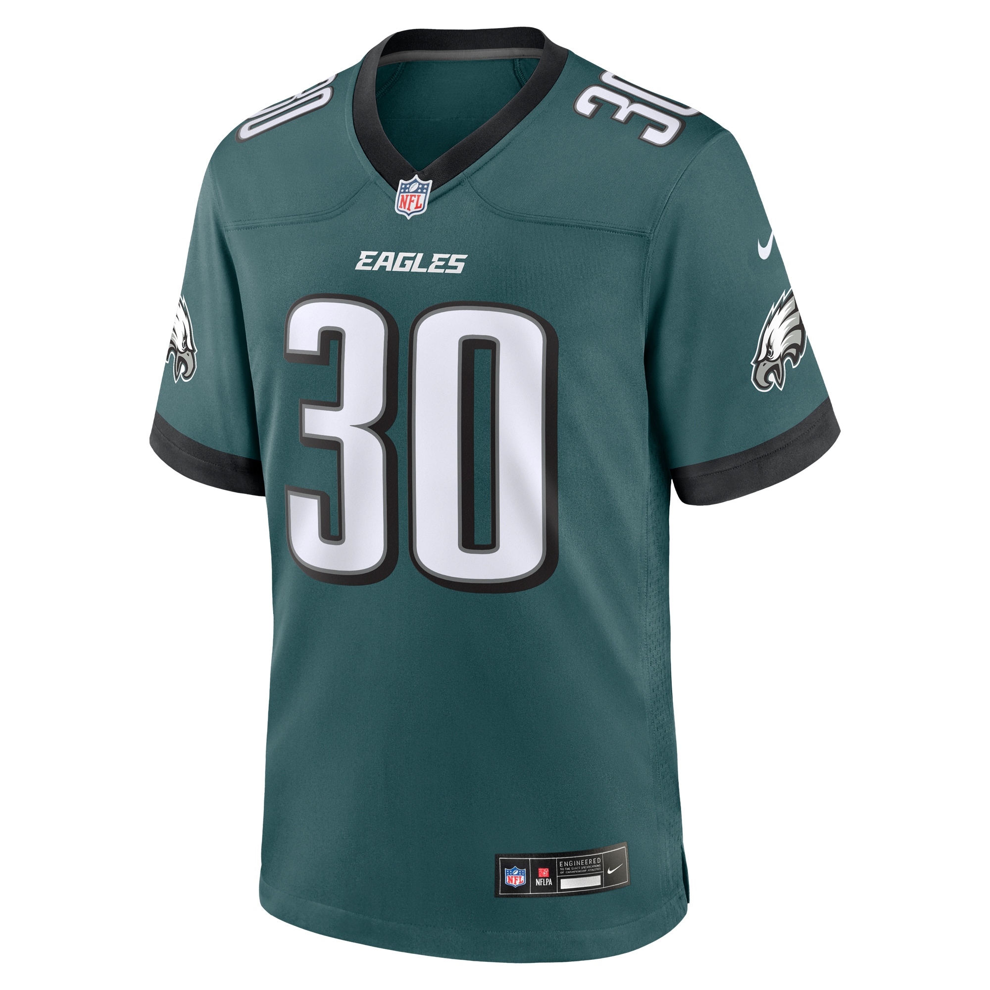 Men's Philadelphia Eagles Quinyon Mitchell Midnight Green 2024 NFL Draft First Round Pick Player Game Jersey