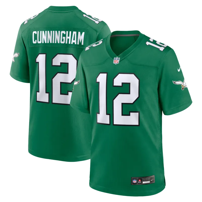 Men's Philadelphia Eagles Randall Cunningham Kelly Green Alternate Retired Player Game Jersey
