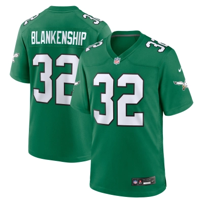 Men's Philadelphia Eagles Reed Blankenship  Kelly Green Alternate Game Jersey 01