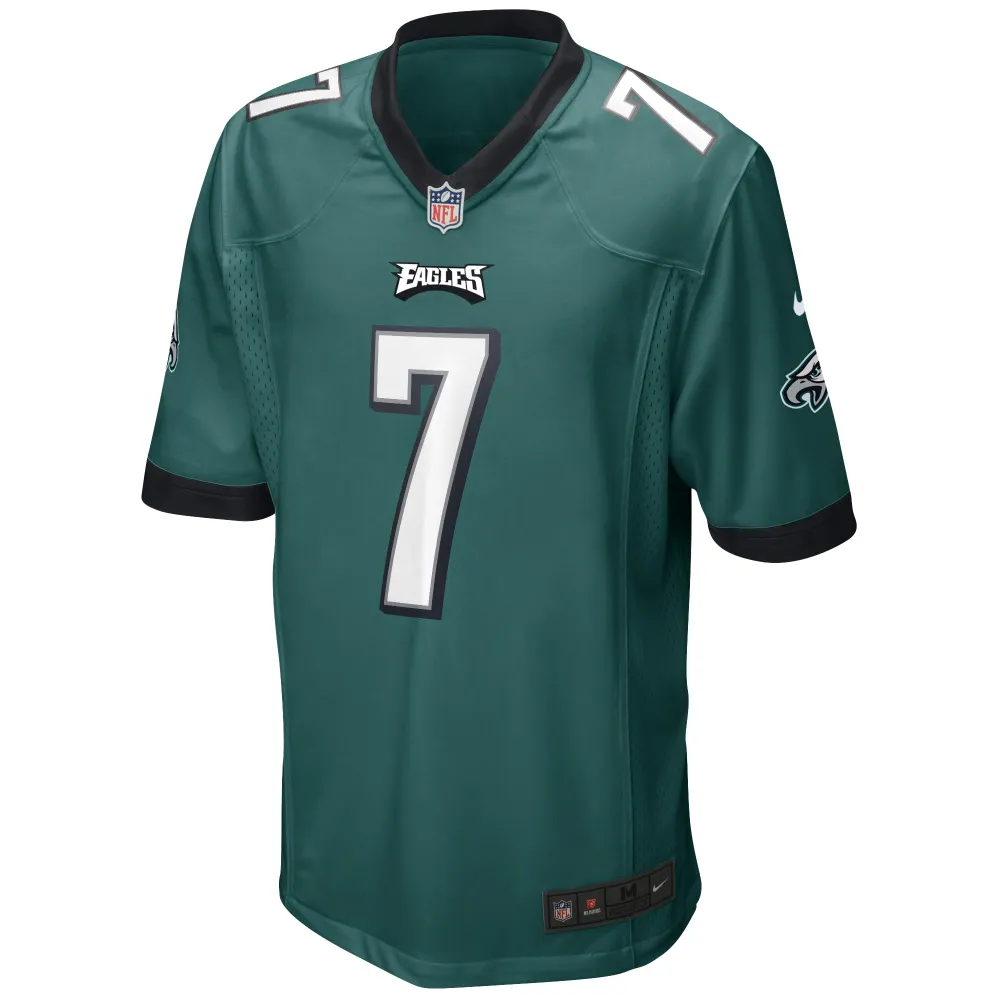Men's Philadelphia Eagles Ron Jaworski Midnight Green Game Retired Player Jersey