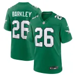 Men's Philadelphia Eagles Saquon Barkley  Kelly Green Alternate Game Jersey