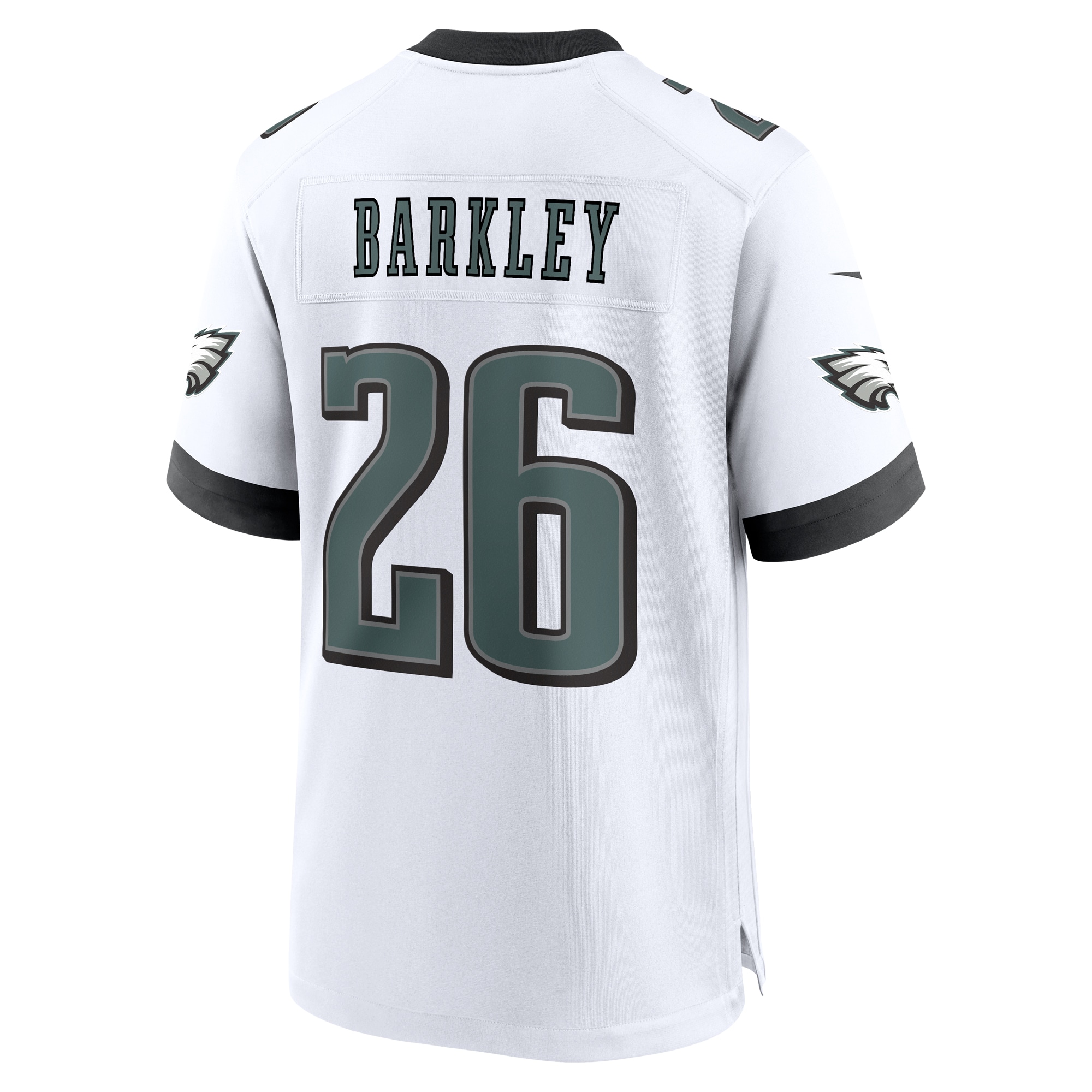 Men's Philadelphia Eagles Saquon Barkley  White White Game Jersey