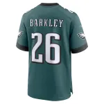 Men's Philadelphia Eagles Saquon Barkley Midnight Green Game Player Jersey
