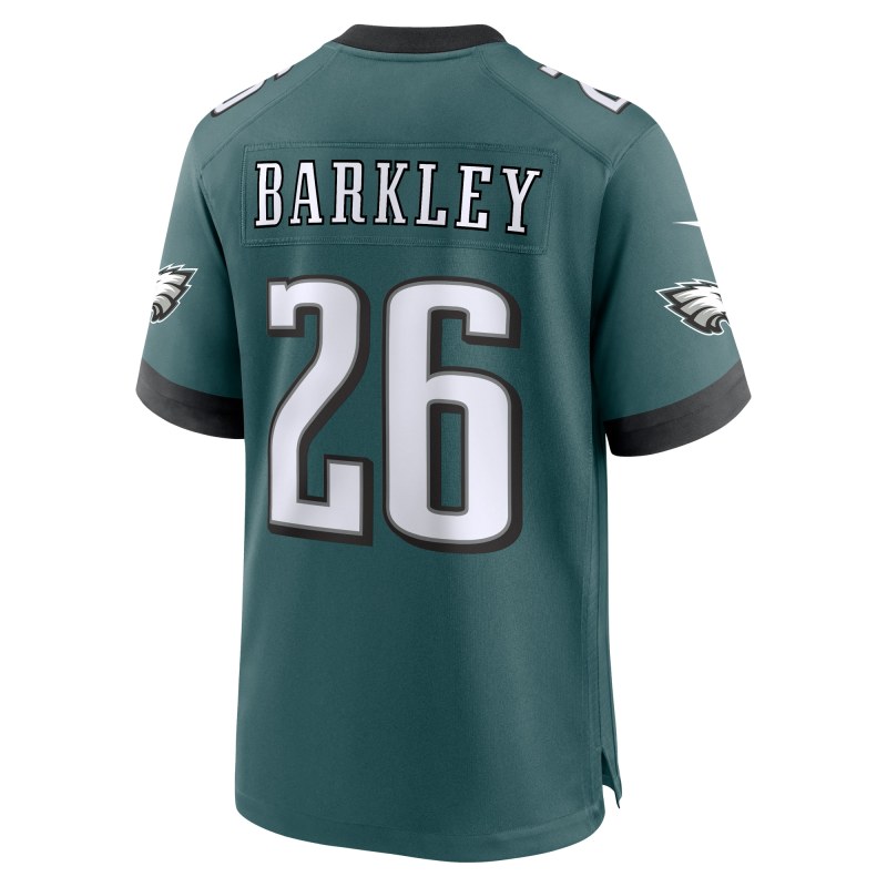 Men's Philadelphia Eagles Saquon Barkley Midnight Green Game Player Jersey