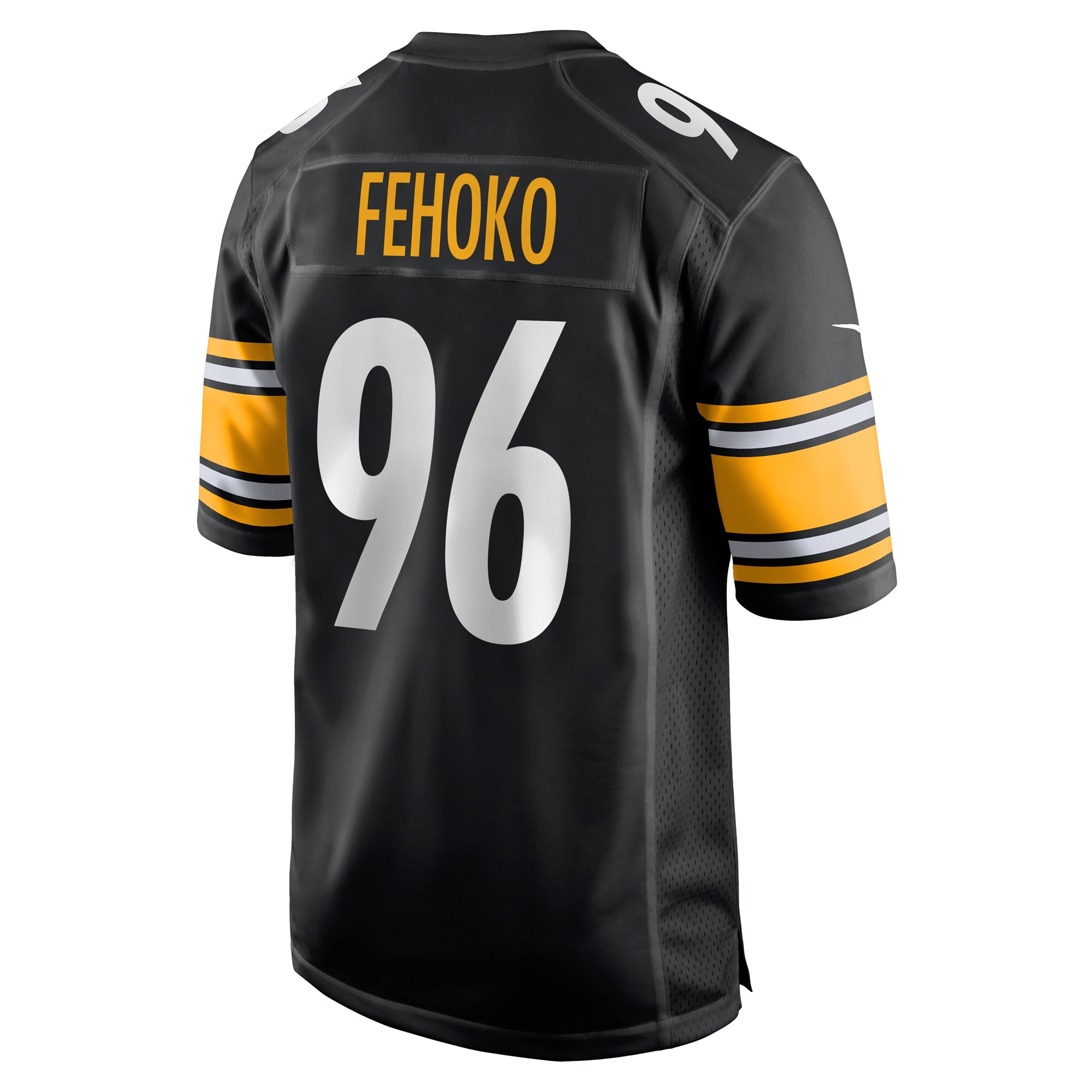 Men's Pittsburgh Steelers Breiden Fehoko  Black Game Jersey