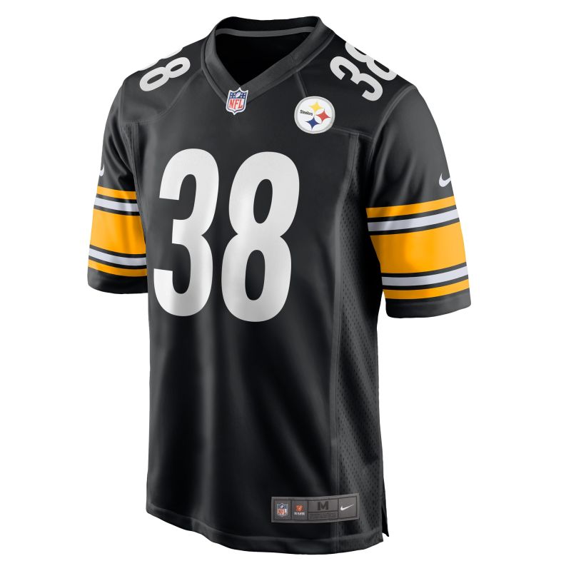 Men's Pittsburgh Steelers Caleb Johnson  Black Game Jersey