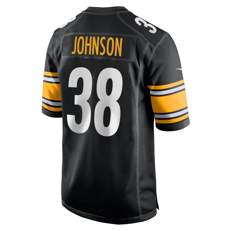 Men's Pittsburgh Steelers Caleb Johnson  Black Game Jersey
