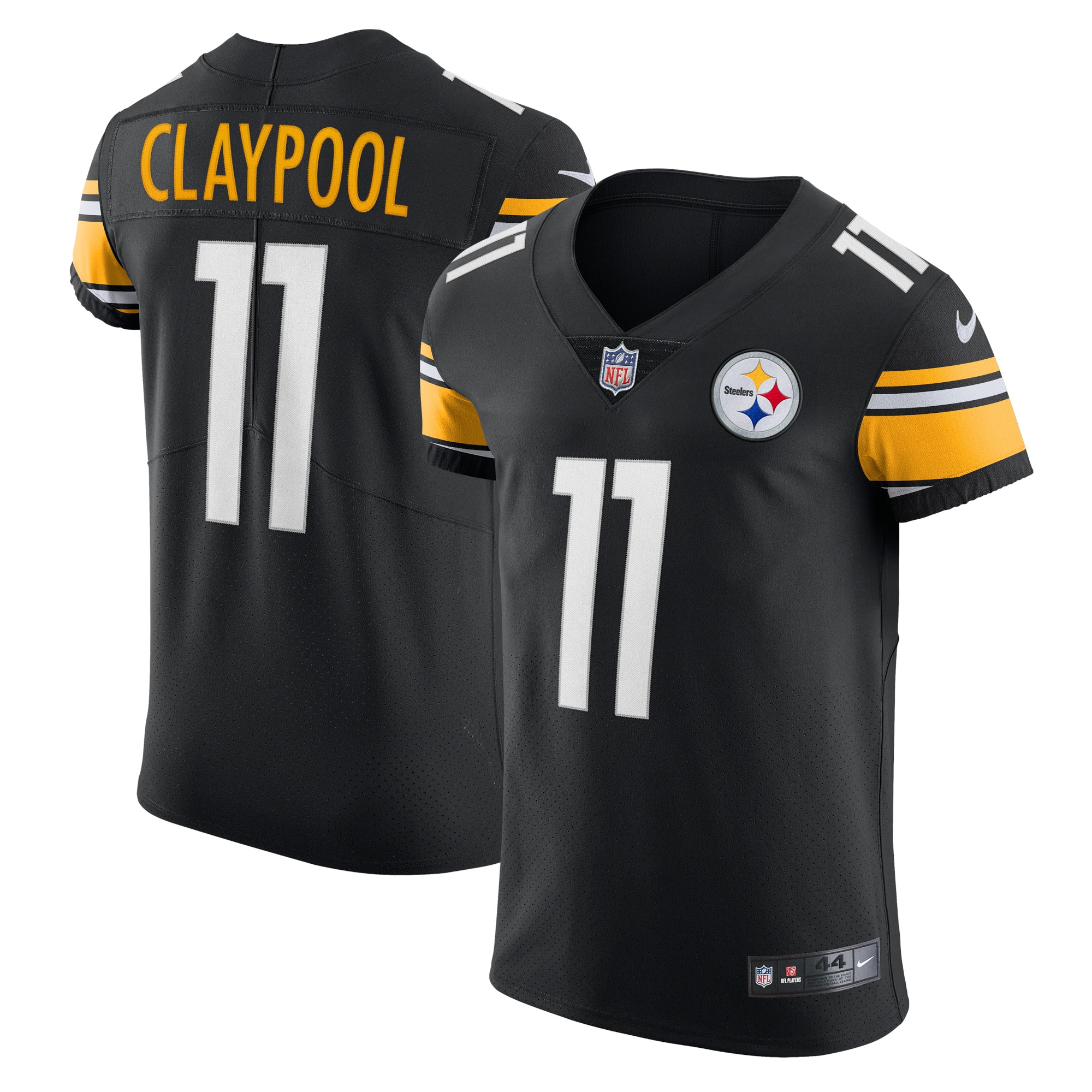 Men's Pittsburgh Steelers Chase Claypool Black Vapor Elite Player Jersey