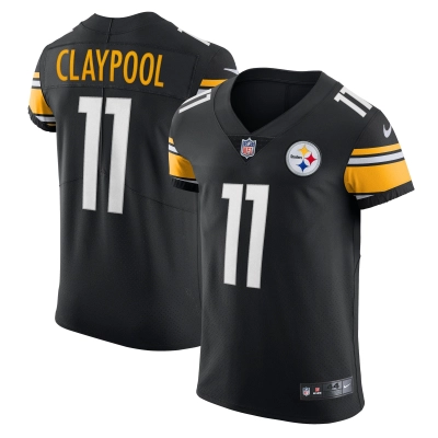 Men's Pittsburgh Steelers Chase Claypool Black Vapor Elite Player Jersey 01