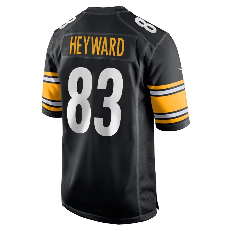 Men's Pittsburgh Steelers Connor Heyward Black Game Player Jersey