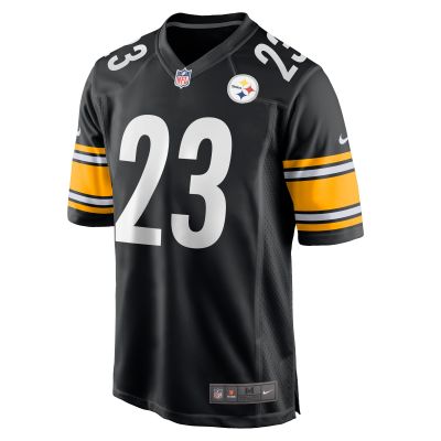 Men's Pittsburgh Steelers Damontae Kazee  Black Game Jersey 02