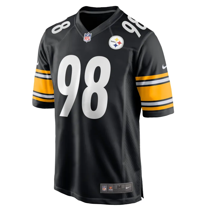 Men's Pittsburgh Steelers DeMarvin Leal Black Game Player Jersey