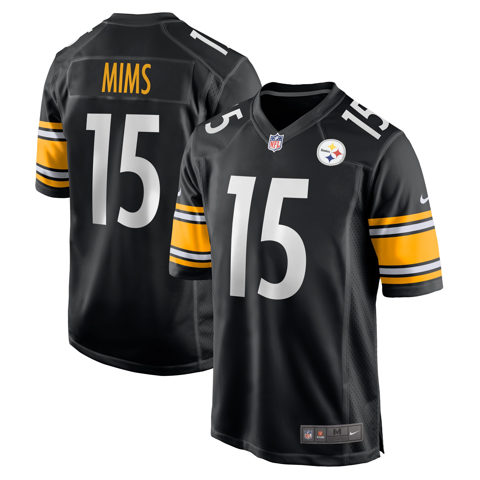 Men's Pittsburgh Steelers Denzel Mims  Black Game Jersey
