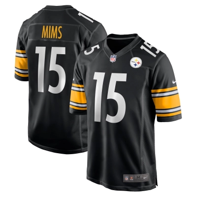 Men's Pittsburgh Steelers Denzel Mims  Black Game Jersey 01
