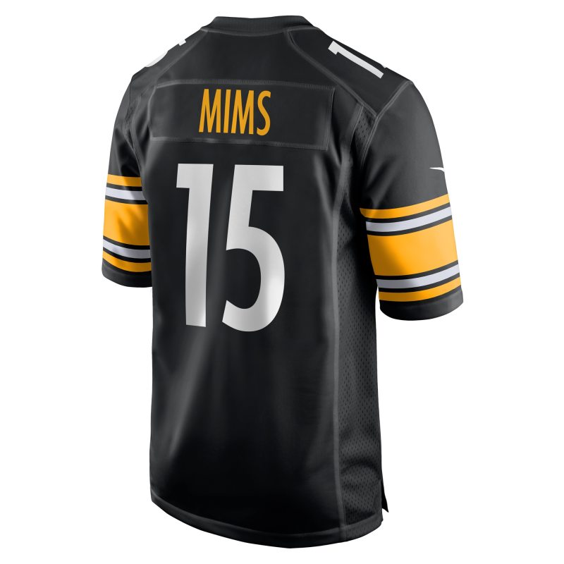 Men's Pittsburgh Steelers Denzel Mims  Black Game Jersey