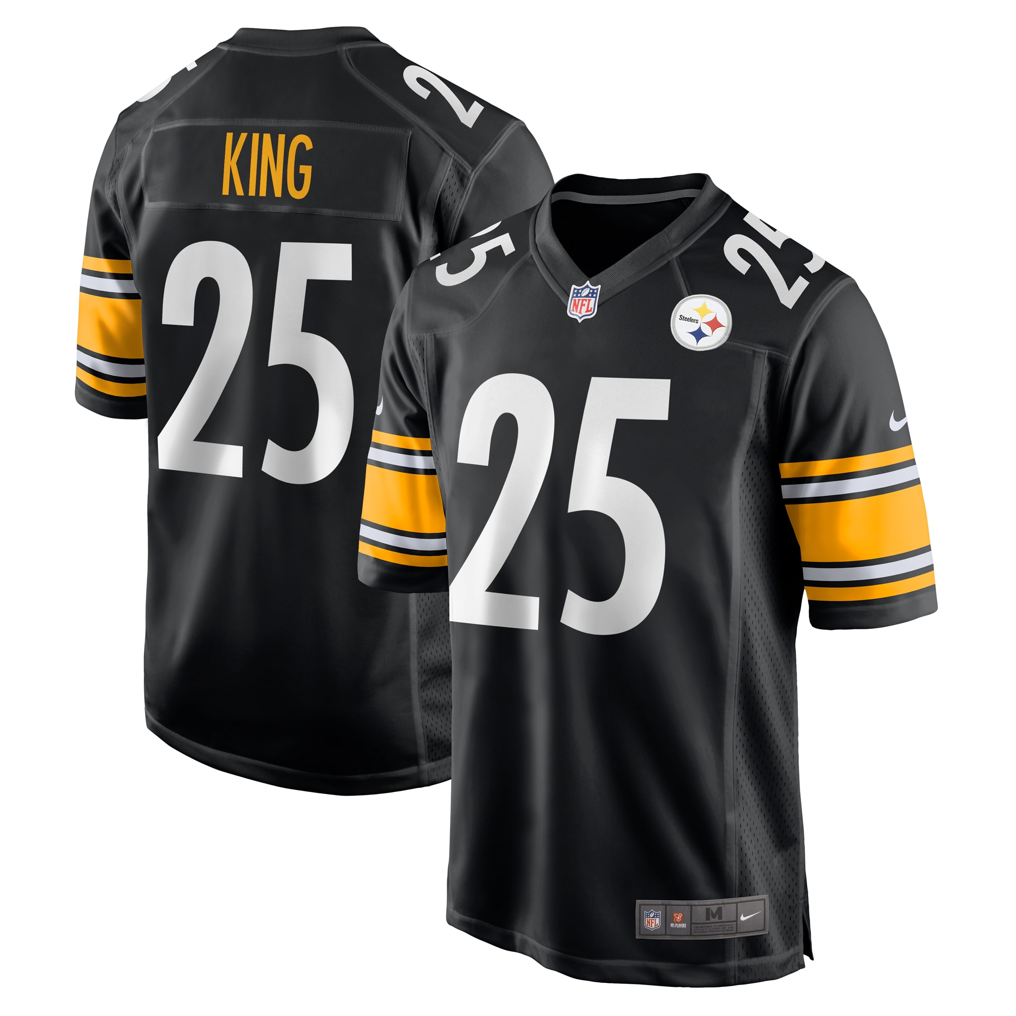 Men's Pittsburgh Steelers Desmond King  Black Game Jersey