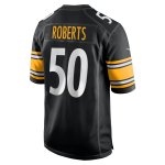 Men's Pittsburgh Steelers Elandon Roberts  Black Game Jersey