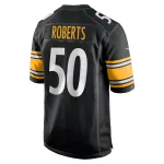 Men's Pittsburgh Steelers Elandon Roberts  Black Game Jersey