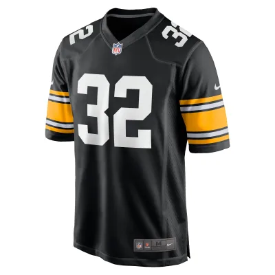 Men's Pittsburgh Steelers Franco Harris Black Alternate Retired Player Jersey 02