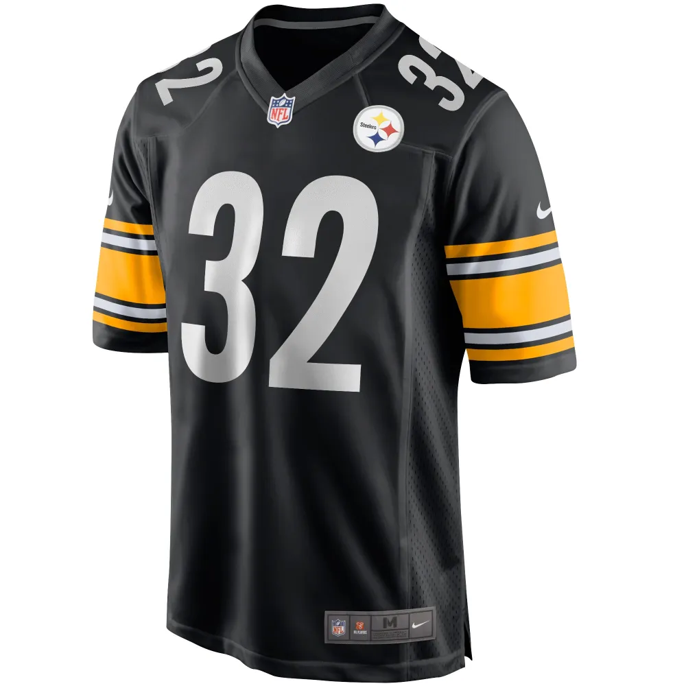 Men's Pittsburgh Steelers Franco Harris Black Game Retired Player Jersey