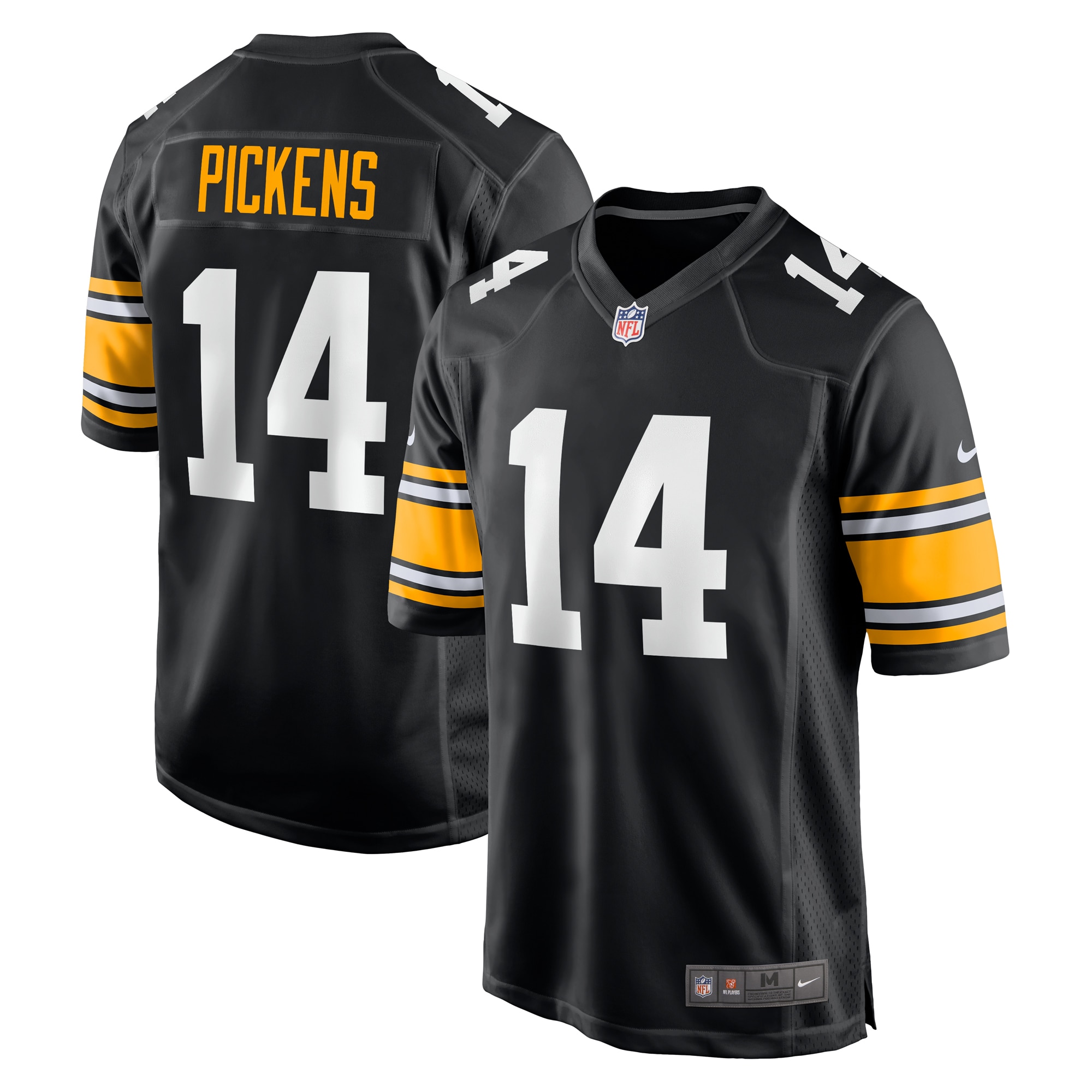 Men's Pittsburgh Steelers George Pickens Black Alternate Game Player Jersey