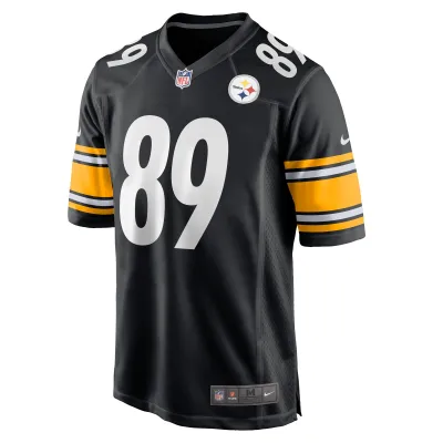 Men's Pittsburgh Steelers Gunner Olszewski Black Game Player Jersey 02