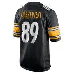 Men's Pittsburgh Steelers Gunner Olszewski Black Game Player Jersey