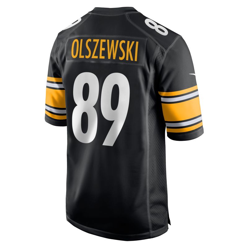 Men's Pittsburgh Steelers Gunner Olszewski Black Game Player Jersey
