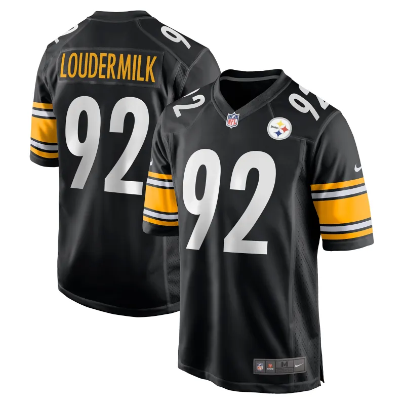 Men's Pittsburgh Steelers Isaiahh Loudermilk Black Game Jersey