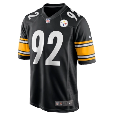 Men's Pittsburgh Steelers Isaiahh Loudermilk Black Game Jersey 02