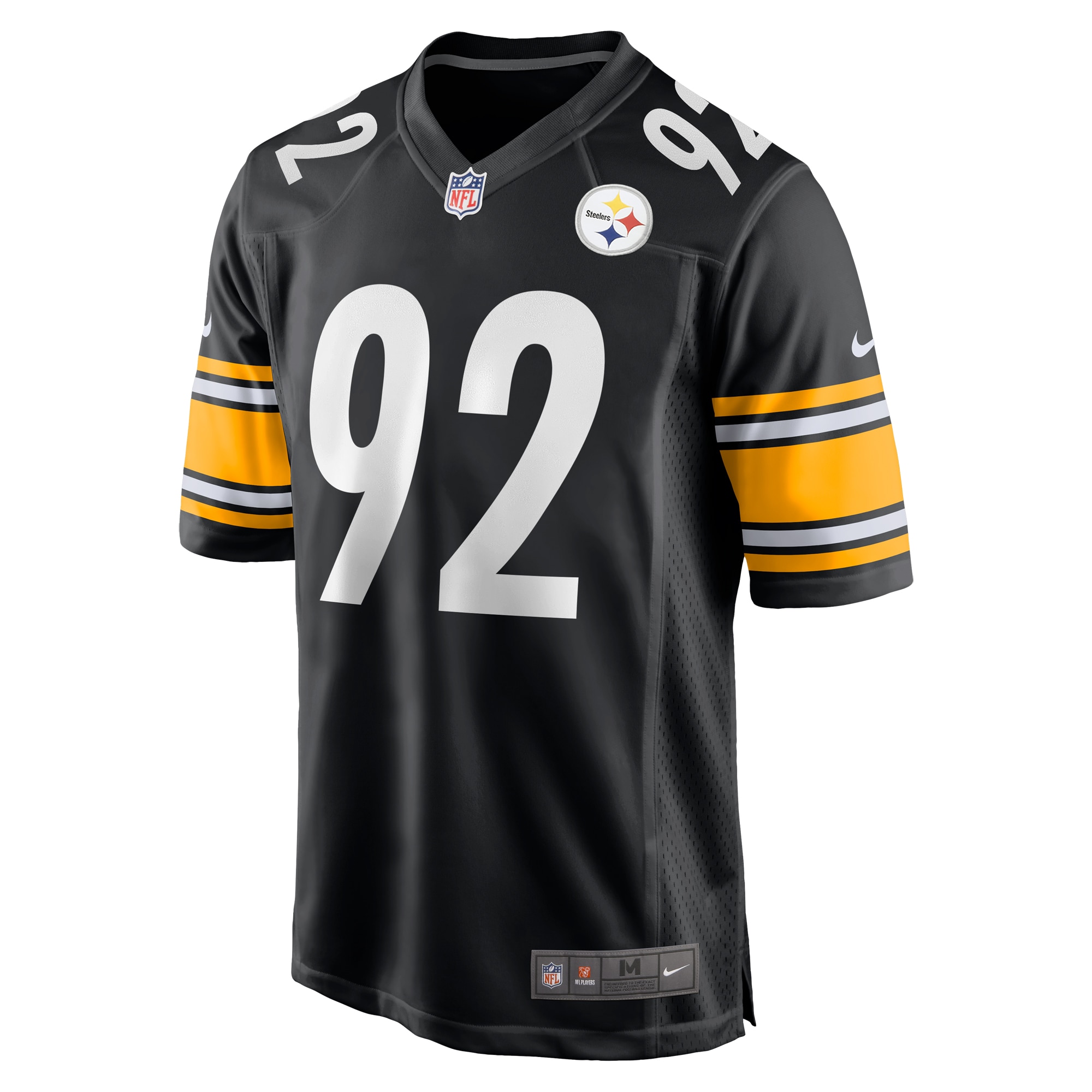 Men's Pittsburgh Steelers James Harrison Black Retired Game Jersey