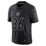Men's Pittsburgh Steelers Jerome Bettis Black Retired Player RFLCTV Limited Jersey