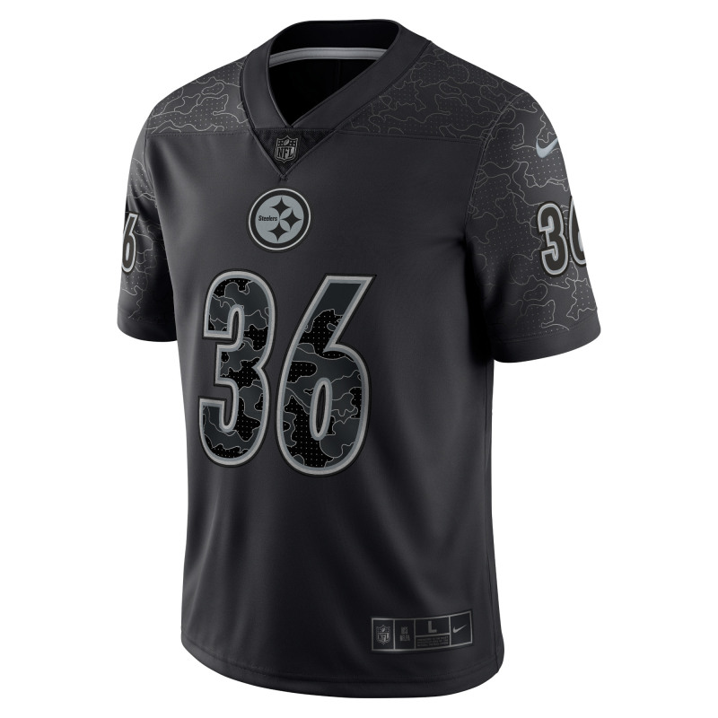 Men's Pittsburgh Steelers Jerome Bettis Black Retired Player RFLCTV Limited Jersey