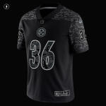 Men's Pittsburgh Steelers Jerome Bettis Black Retired Player RFLCTV Limited Jersey