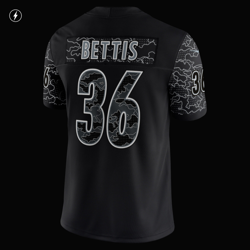 Men's Pittsburgh Steelers Jerome Bettis Black Retired Player RFLCTV Limited Jersey