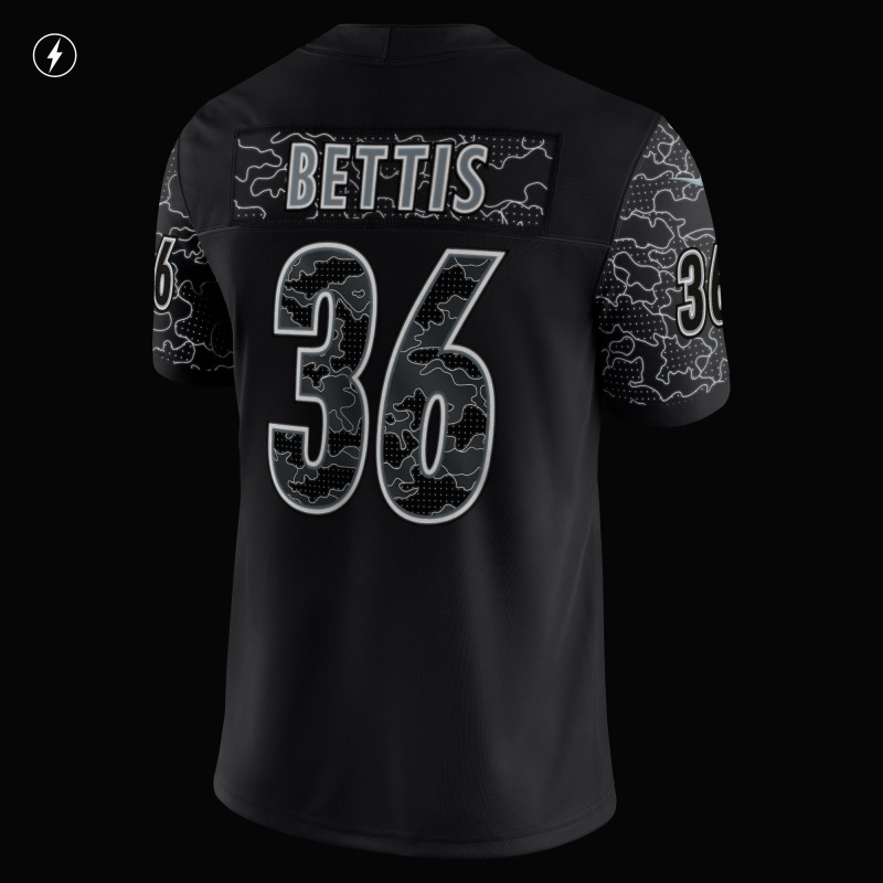 Men's Pittsburgh Steelers Jerome Bettis Black Retired Player RFLCTV Limited Jersey