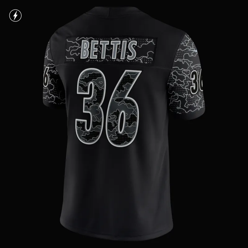 Men's Pittsburgh Steelers Jerome Bettis Black Retired Player RFLCTV Limited Jersey